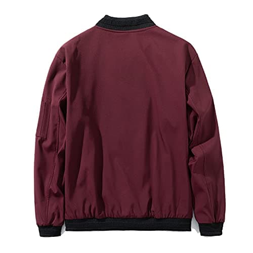 URBANFIND Men's Lightweight Slim Fit Casual Bomber Jacket