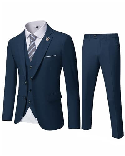EastSide Men's Slim Fit 2 Buttons Tuxedo Suit Set