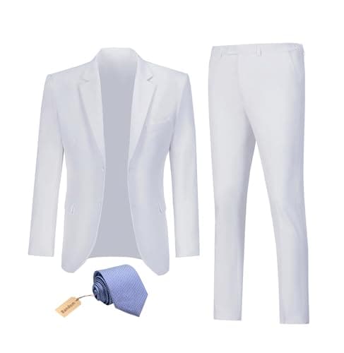 Datysum Men's 2-Piece Prom Tuxedo Suit Set with Tie