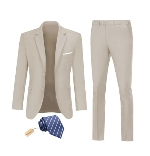 Datysum Men's 2-Piece Prom Tuxedo Suit Set with Tie