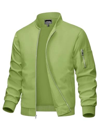 MAGCOMSEN Men's Lightweight Casual Windbreaker Jacket with 5 Pockets
