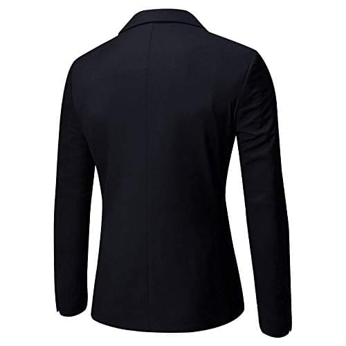 WULFUL Men’s Slim Fit 3-Piece Suit: Blazer, Vest & Pants for Business and Weddings