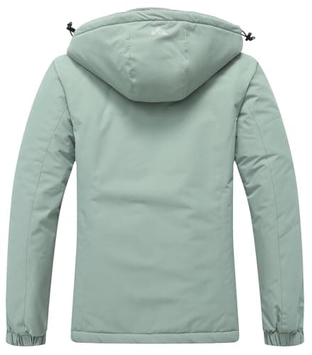 MOERDENG Women's Waterproof Hooded Ski Jacket