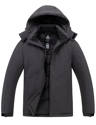 Wantdo Men's Mountain Waterproof Winter Ski Jacket