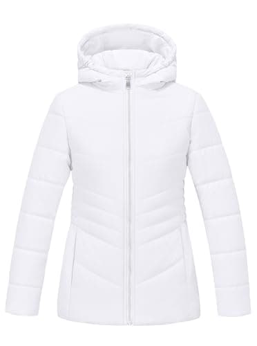 WULFUL Girl's Winter Waterproof Warm Hooded Parka Jacket