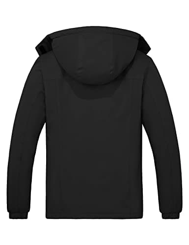 wantdo Women's Waterproof Winter Ski Coat Warm Windproof Snow Fleece Raincoat