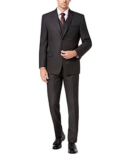 Adam Baker Men's Classic Fit 3-Piece Vested Suit Set