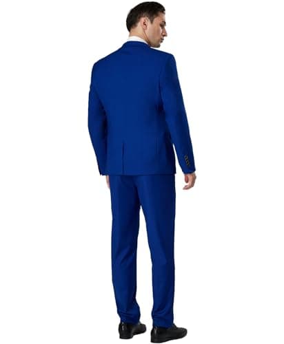 TweedLad Men's Slim Fit 3-Piece Business Casual Suit Set with Tie