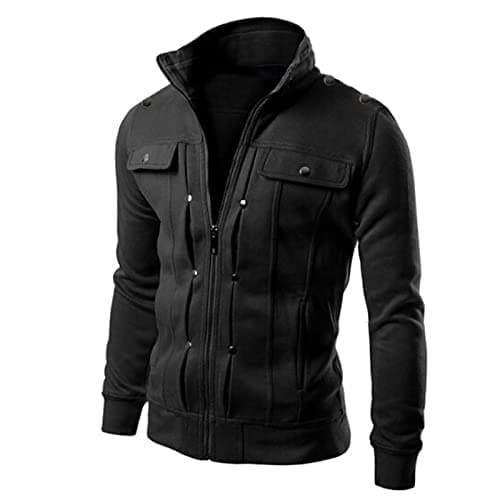 Retro Style Men's Long Sleeve Hooded Cardigan Coat