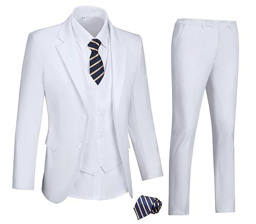 DOISPON Men's 3-Piece Slim Fit Suit