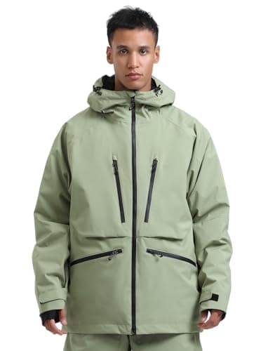 GSOU Mens Snowboard Jacket & Womens Ski Coat - Waterproof & Insulated Winter Jackets