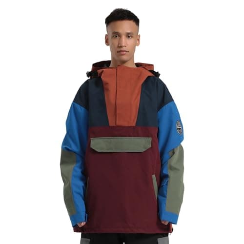 GSOU Men's Warm Snowboard Jacket - Waterproof Winter Snow Coat