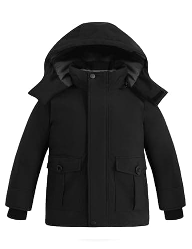 Wantdo Boys' Winter Warm Puffer Jacket - Waterproof & Hooded