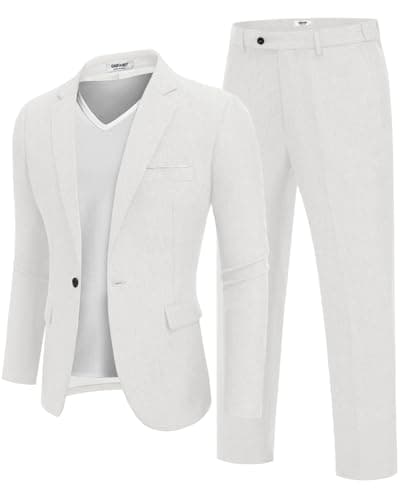 COOFANDY Men's Classic Fit 2-Piece Suit Set for Casual or Business Wear