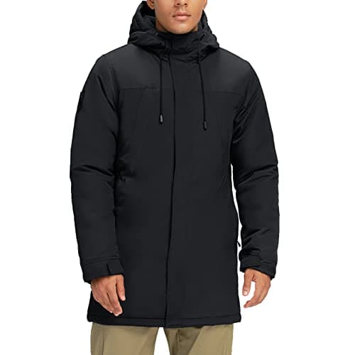 CAMELSPORTS Men's Warm Winter Quilted Puffer Hoodie Jacket