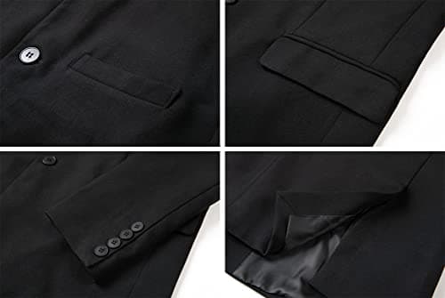 THWEI Mens Casual Suit Blazer Jackets with Stand Collar Sport Coats