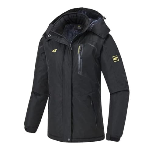 Pdbokew Women's Fleece Hooded Ski Snowboarding Jacket