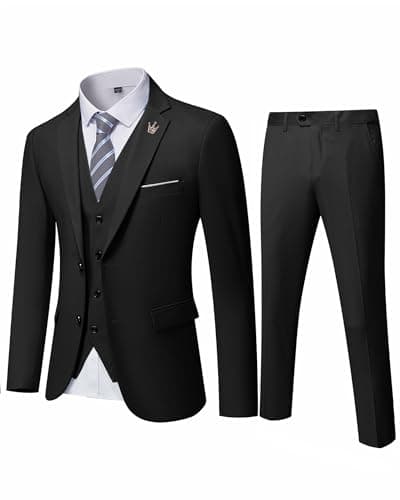 EastSide Men's Slim Fit 2 Buttons Tuxedo Suit Set