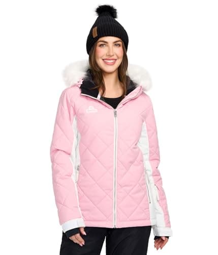 Tipsy Elves Women's Bright Colorful Apres Ski Hooded Snow Jackets