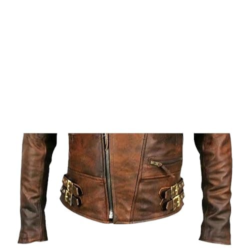 Classic Lambskin Men’s Leather Biker Jacket - Cafe Racer Style