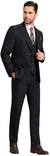 Men's Slim Fit 3-Piece Suit Set for Wedding and Business