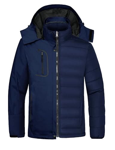 Wantdo Men's 3-in-1 Waterproof Winter Ski Coat
