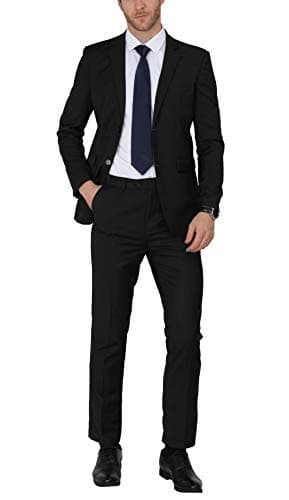 WEEN CHARM Men's Slim Fit 2-Piece Two Button Blazer Suit for Wedding Prom