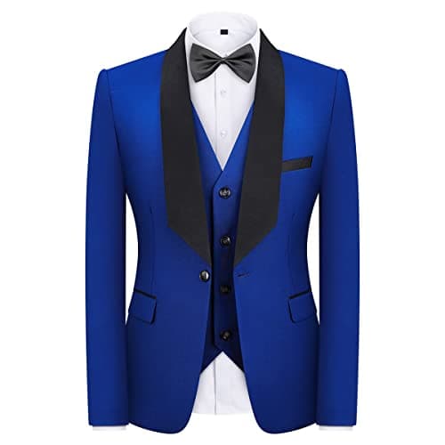 Rogers & Morris Men's 3 Piece Tuxedo Suit for Wedding & Prom