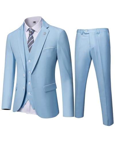 EastSide Men's Slim Fit 2 Buttons Tuxedo Suit Set