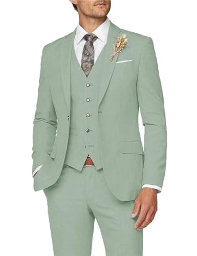 Slim Fit Men's 3 Piece Suit for Formal Events