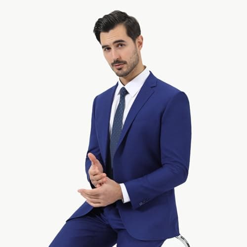 Men's Slim Fit 3-Piece Suit Set for Business and Wedding