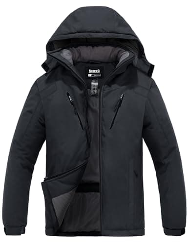 Skieer Men's Waterproof Winter Ski & Snowboarding Jacket Windproof Warm Raincoat