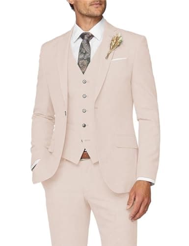 Slim Fit Men's 3 Piece Suit for Formal Events