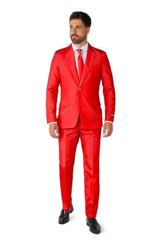 Suitmeister Men's Slim Fit Solid Color Party Suit - Halloween and More