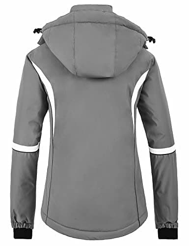 wantdo Women's Warm Waterproof Snowboarding Jacket Windproof Insulated Parka