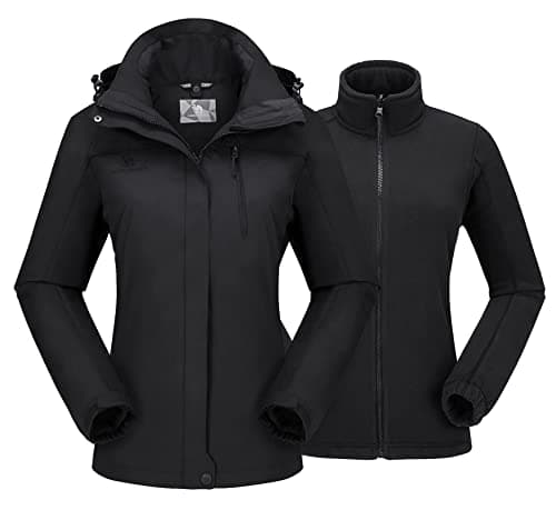 CAMEL CROWN Women's Waterproof 3-in-1 Winter Ski Jacket