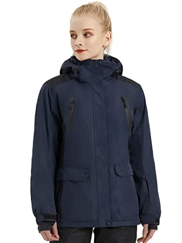 Women's Waterproof Ski Jacket with Fleece Lining