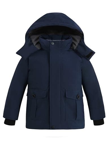 Wantdo Boys' Winter Warm Puffer Jacket - Waterproof & Hooded