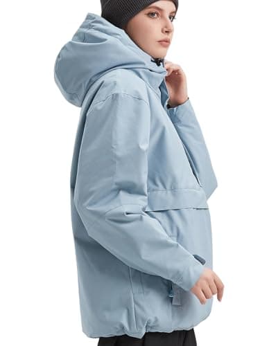 Womens Waterproof Winter Ski Coat BUMDEEP Thick Hooded Windbreaker
