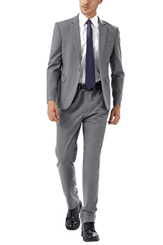 WEEN CHARM Men's Slim Fit 2-Piece Tuxedo Set