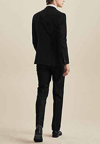 ZKHOECR Men's Slim Fit 3-Piece Suit