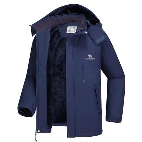 CAMEL CROWN Men's Waterproof Winter Ski Jacket for Snow Outdoor Hiking