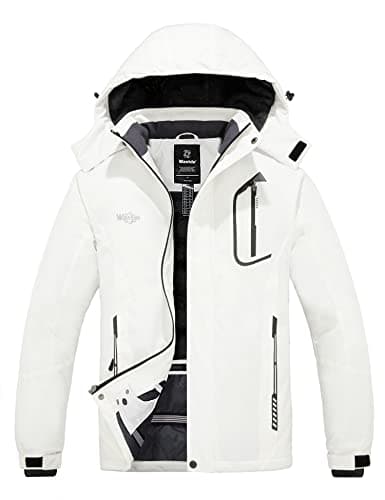 WantDo Men's Waterproof Warm Winter Snowboarding Jacket with Hood