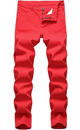 FREDD MARSHALL Men's Skinny Straight Leg Stretch Jeans Pants