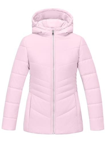 WULFUL Girl's Winter Waterproof Warm Hooded Parka Jacket