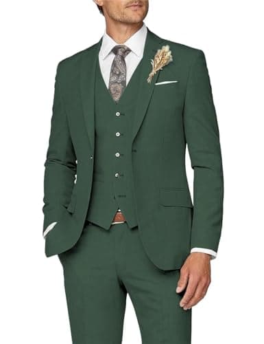 Slim Fit Men's 3 Piece Suit for Formal Events