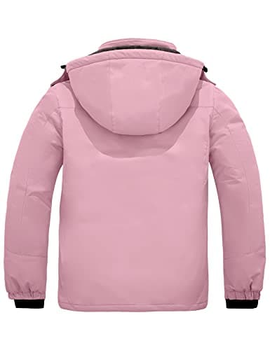 wantdo Women's Plus Size Waterproof Ski Jacket Winter Warm Hooded Coat