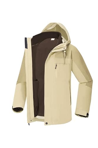CAMELSPORTS Men's 3 in 1 Waterproof Winter Ski Jacket
