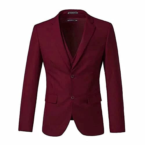 Slim Fit 3-Piece Men's Business Suit for Wedding, Prom, and Business Events