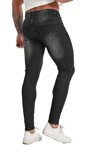 Slim Fit Ripped Distressed Jeans for Men